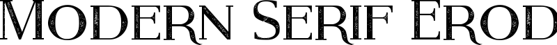 Modern Serif Eroded Font