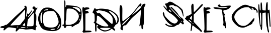 Modern Sketch Font