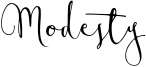 Modesty Font