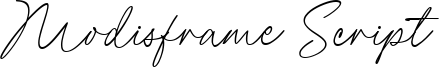 Modisframe Script Font