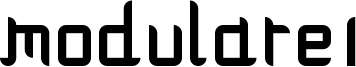 Modulare 1 Font