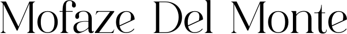 Mofaze Del Monte Font