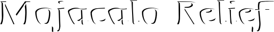 Mojacalo Relief Font