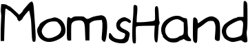 MomsHand Font