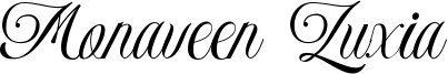 Monaveen Luxia Font