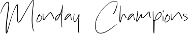 Monday Champions Font