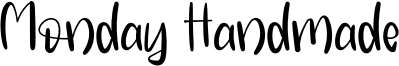 Monday Handmade Font