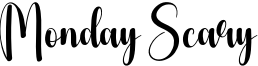 Monday Scary Font