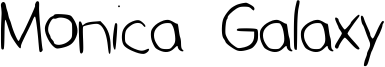 Monica Galaxy Font