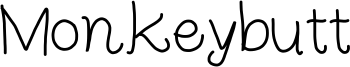 Monkeybutt Font