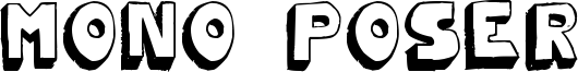 Mono2poser Font