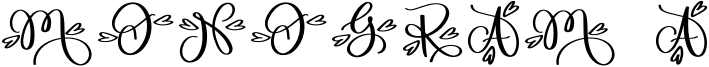 Monogram A Font