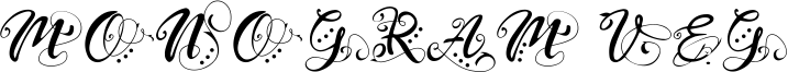 Monogram Veg Font