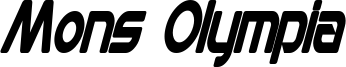 Mons Olympia Condensed Bold Italic.otf