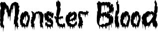 Monster Blood Font