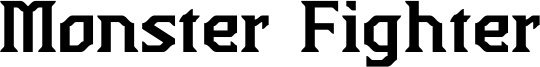 Monster Fighter Font