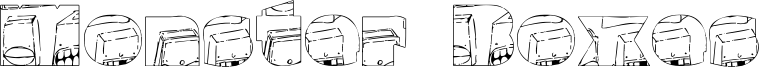 Monster Boxes Font