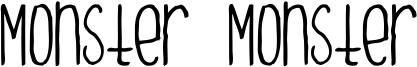 Monster Monster Font
