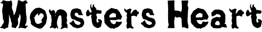 Monsters Heart Font