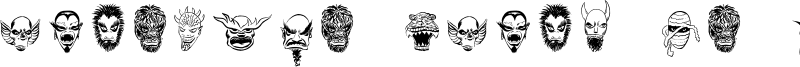 Monsters Among US Dingbats Font