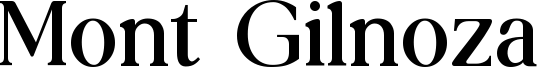 Mont Gilnoza Font
