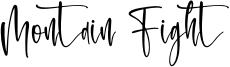 Montain Fight Font