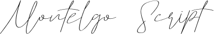Montelgo Script Font