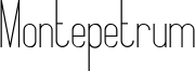 Montepetrum Font