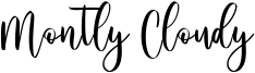 Montly Cloudy Font