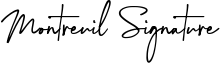 Montreuil Signature Font