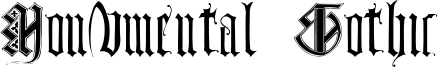 Monumental Gothic Font