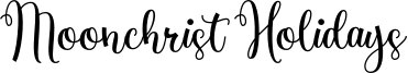 Moonchrist Holidays Font
