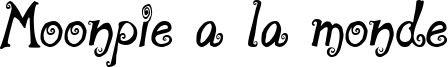 Moonpie a la monde Font