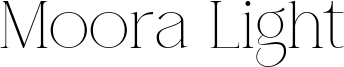 Moora Light Font