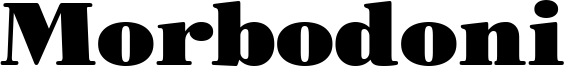 Morbodoni Font