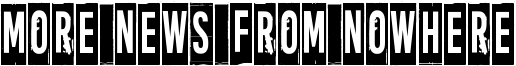 More news from nowhere Font