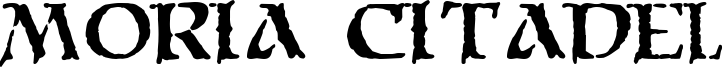 Moria Citadel Font