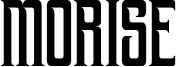 Morise Font