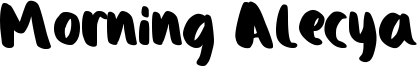 Morning Alecya Font