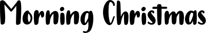 Morning Christmas Font