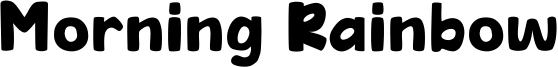 Morning Rainbow Font