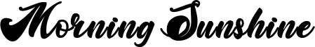 Morning Sunshine Font