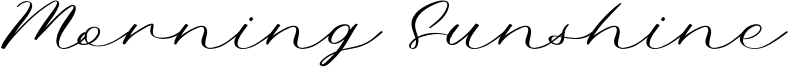 Morning Sunshine Font