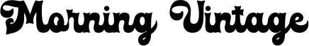 Morning Vintage Font