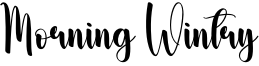 Morning Wintry Font