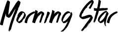 Morning Star Font