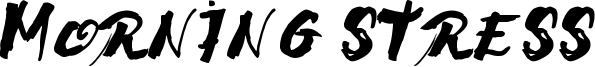 Morning Stress Font