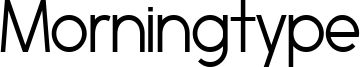 Morningtype Font