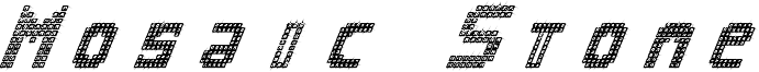 Mosaic Stone Font
