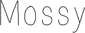 Mossy Font